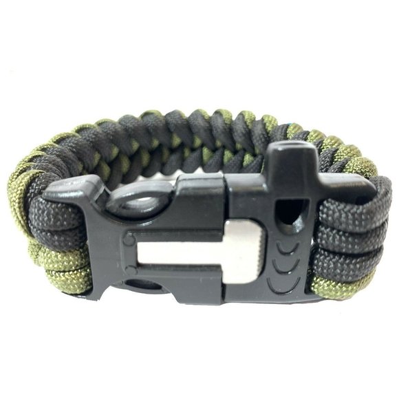 Nutravicity Paracord Emergency 3in1 Survival Bracelet - Fire, Knife, and Whistle - Picture 3 of 7